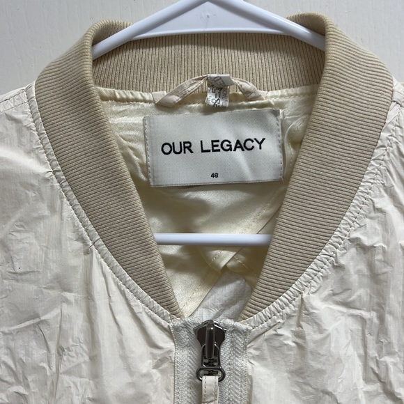 Our Legacy Men's Cream Bomber Jacket | Size M - Picture 3 of 12
